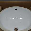 KOHLER K-EC2210-0 Caxton Oval Bathroom Vanity Sink, White, Fits Standard 14" x 17" Cutouts, Undermount Bathroom Sinks