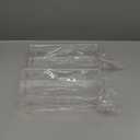 Stackable Clear Drawer Organizers Small Makeup Vanity Storage Bins Trays and Office Desk Drawer Dividers Single Compartment 2 Pack