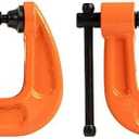 Pony Jorgensen 2630 3-Inch C-Clamp, Orange (Pack of 2)