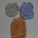 GYALAPERI Dog Sweater, 3 Pack Dog Sweaters for Small Dogs Girl Boy, Ultra Soft Warm Puppy Clothes Dog Coat for Winter (Blue+Olive+Brown, XX-Small)