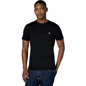Brooks Brothers Men's Short Sleeve Cotton Crewneck Logo T-Shirt, Black, X-Large