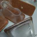 28Pcs Chair Leg Floor Protectors Rectangle for Hardwood Floors Silicone Caps Covers Felt Furniture Pads Clear Chair Sliders, Protect The Floor from Scratches(Fit:L 1.5"-2",W 0.75"-1")