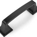 Amerdeco 10 Pack Matte Black 3 Inch(76mm) Hole Centers Kitchen Cabinet Pulls Hardware Kitchen Handles for Cabinets Cupboard Handles Drawer Pulls AM0002