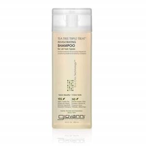 GIOVANNI Tea Tree Triple Treat Invigorating Shampoo - Cooling Peppermint, Eucalyptus & Rosemary, Helps Strengthen & Rejuvenate Hair & Scalp, Salon Quality, Paraben Free, Tea Tree Shampoo - 8.5 oz