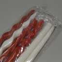 Lyrow 6 Pcs 8 Inch Valentine Day Twisted Taper Candles Dripless Red White Unscented Spiral Wax Taper Candles Valentine Long Swirl Tapered Candlesticks for Wedding Holiday Party Decoration