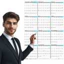 2027 Laminated - 24" x 36" Large Monday Start Week Wall Calendar - Vertical 12 Month Yearly Annual