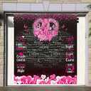 Generic Breast Cancer Awareness Photography Backdrop Breast Cancer Awareness Month Outdoor Yard Sign Hanging Banner Breast Cancer Charity Party Decoration Supplies (70.8x78.7inch (1.8 x 2m))