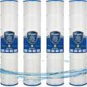 Yoojequa® CCP520 Pool Filter Cartridge Compatible with C-7472, Clean and Clear Plus 520, PCC130, R173578, 178585, 817-0143, FC-1978, FC-6475, 160332, 4 x 125 Sq. Ft Pool Filter Cartridge, 4 Pack