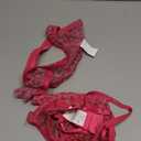 Lilosy Sexy Mesh Sheer Underwire Push Up Lingerie Set Lingerie Set (Medium, Hot Pink Leopard)