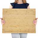 Bamboo Cutting Boards for Kitchen, Extra Large Wood Cutting Board with Deep Juice Groove and Handle, Stove Top Cover for Electric Stove, Heavy Duty Stovetop Cover, 30" x 22"