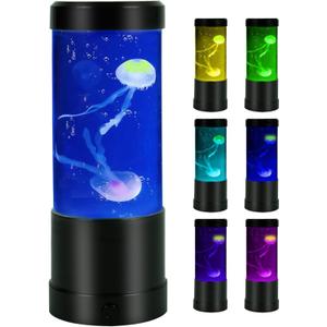 Jellyfish Lamp, Led Fantasy Jellyfish Light with Auto Color Changing, Mood Lighting USB Aquarium Night Light Decorations for Home Office Decor Great Gifts for Kids (9 inches)
