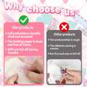 NICEVINYL Self-Adhesive Letter Patches for Backpacks: 62Pcs Pink Letters Fabric Stickers Patches for Bags - Cute Bows Patch Stick on Clothing Jackets Jeans Backpacks Hats DIY Accessories, 2.2inch