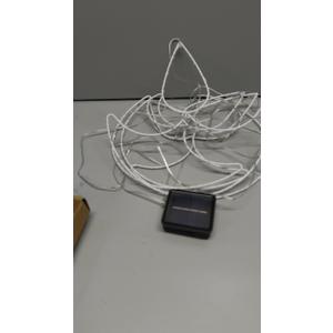 Yosoo High Brightness Solar Rope String Lights LED Garden Christmas Decoration Balcony (Warm Light)