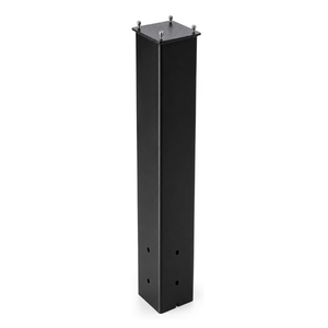 FEBTECH - 51 x 4 x 4 Inch Mailbox Post - Heavy Duty Carbon Steel Mailbox Post - Powder Coated Mail Box Post for Outside Modern Mailbox - Locking Mailboxes Residential Post Mount