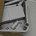 3 Tier Rolling Utility Cart with Handle,REBECAT Utility Cart Made of Multifunctional Storage Organizer Tool for Kitchen,Bathroom,Living Room,Office(Gray)