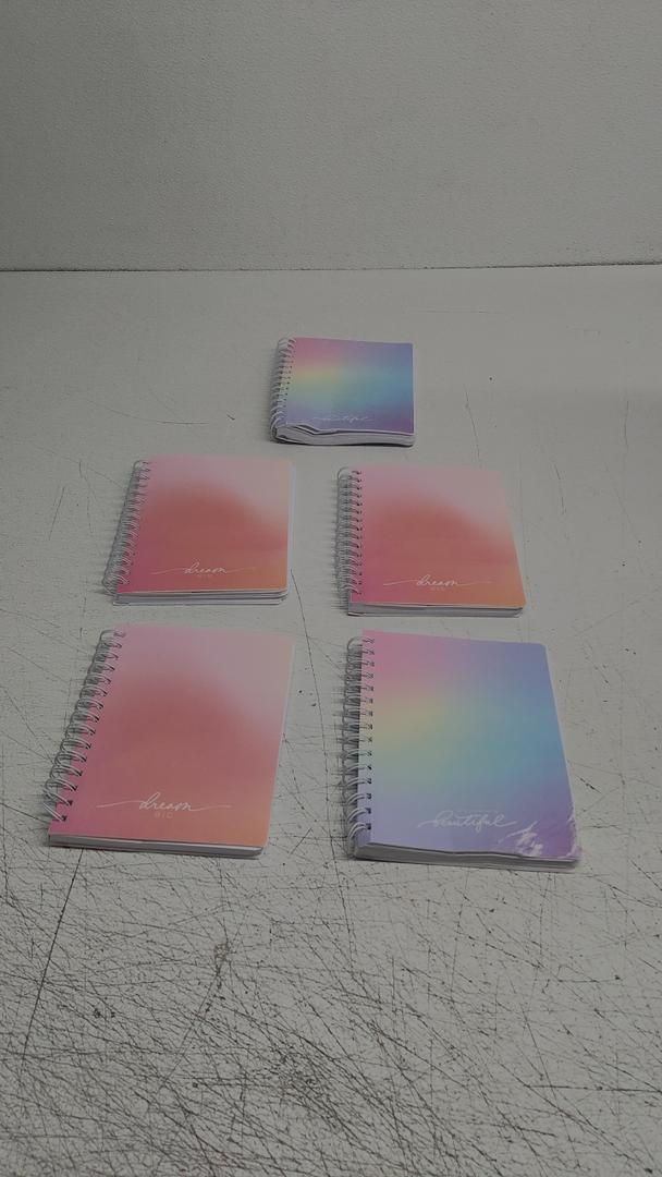 5 PCS Spiral Notebook Set of 4 Hardcover Lined Journals  (160 Pages) for Writing Work School Supplies