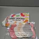 6 Pairs Toddler Ruffle Socks for Girls - Baby Grip Socks with Non-Slip, Cute Grippy Frilly Design (0-12 Months)