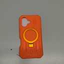 FNTCASE for iPhone 17 Phone Case: Magnetic Stand Case with Built-in Screen Protector Compatible with Magsafe | Ring Kickstand Military Grade Protective Cell Phone Cover | Heavy Duty Cases (Orange)