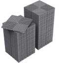 Jocoevol 60-Pcs Interlocking Tile, 12" x 12" Indoor/Outdoor Self-Drainage Interlocking Floor Tiles, Non-Slip Heavy-Duty Polypropylene Splicing Flooring Tile for Garage Patio Pool Bathroom, Grey