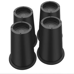 Bed Risers 8 Inch Heavy Duty, Round Furniture Risers for Bed Desk Table Sofa Couch, Bed Lifts Risers, Support up to 6000 Lbs (6 Pack Black)