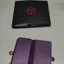 Defencase Compatible with iPhone 13 Case Wallet with RFID Blocking Card Holder for Women and Men, Fashion PU Leather Magnetic Snap Flip Zipper Strap Wallet Phone Case Fit for iPhone 13 6.1", Purple