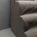 Mesa Lemon Dog Steps for Small Dogs, 4-Step Pet Ramp Stairs for High Beds and Sofa, Non-Slip Pet Stairs for Small Dogs and Cats, Removable and Easy to Clean Cover, Light Brown