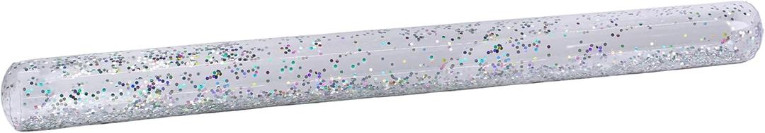 Poolmaster 81739 60-Inch Silver Glitter Swimming Pool Float Noodle, Multicolor