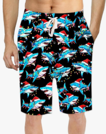 Soophiea Mens Pajama Shorts Graphic Lounge Bottoms Sleep Pjs with Pockes Large