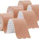 Kinesiology Tape Pro Athletic Sports (3 Rolls,60 Precut Strips) Waterproof Breathable Latex Free Tape for Ankle Wrists Knees Elastic Running Tennis Swimming Sports Activities Tapes(Flesh Color)