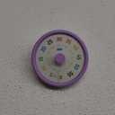 HIPPIH Visual Timer for Kids, 60 Minute Countdown Timers for Classroom Kitchen Office, Rainbow Disk Desk Timer Clock with Silent Operation, Pomodoro Timer Time Management Tools for Toddler ADHD Purple