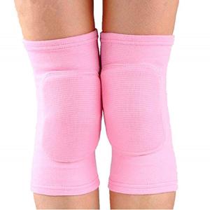 JUMISEE Kids Knee Pad, Anti-Slip Padded Sponge Knee Brace Breathable Flexible Elastic Knee Support for Football Volleyball Dance Skating Basketball Sports (X-Small(4-7 Years old), Pink)