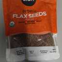 Elan Organic Flax Seed, 9 oz, Whole Seeds, Raw Seeds, Non-GMO, Vegan, Gluten-Free, Kosher, High in Fiber, Gels Easily