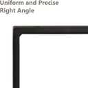 2-Pack 16 Inch Countertop Support Brackets, Heavy Duty L Brackets for Quartz/Wood/Laminate/Granite Countertops | 3/8" Thick Metal Steel | Frosted Black Powder Coated