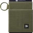 Thread Wallets Ultra Slim Minimalist Card Holder Wallet for Men and Women (One Size, Olive)