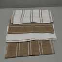 KitchenAid Albany Kitchen Towel 4-Pack Set, Milkshake Tan/White, 16"x26"