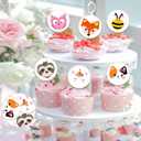 24 PCS Happy Valentine's Day Cupcake Toppers Valentines Day Cupcake Toppers Birthday Decorations Party Supplies Decorations Decor for Love Theme be Mine Wedding Engagement Bridal Shower