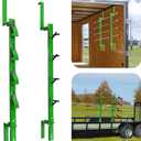 Weedeater Rack for Trailer, 360 Pad Protection for Trimmers,4 Place Heavy Duty Weed Eater Rack Holder Open & Enclosed Trailer Storage Organizer Accessories for Landscape Lawn Care Equipment