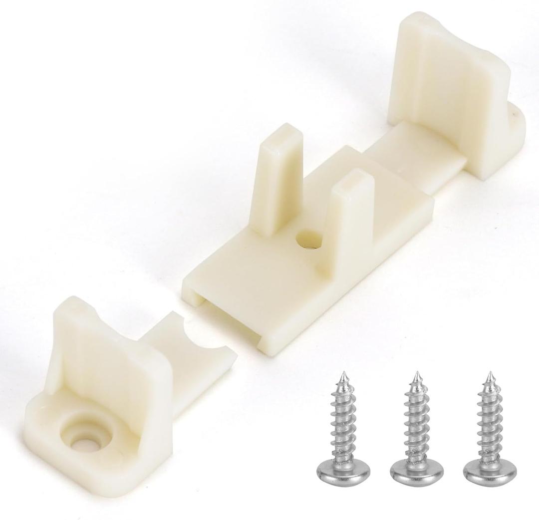 10 Pcs Sliding Closet Door Floor Guide, Bypass Door Floor Guide, Fits 3/4'' to 1-3/8'' Thick Doors, Universal Adjustable Sliding Door Hardware.