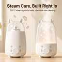 Baby Bottle Warmer for Breastmilk and Formula, 8-in-1 Defroster, Baby Food Heater, Steam Care Cycle, BPA-Free PP, CPSIA-Tested, 24H Keep Warm, Night Light, Auto Shut-Off