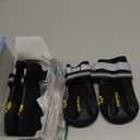 QUMY Dog Shoes for Large Dogs, Medium Dog Boots & Paw Protectors for Winter Snowy Day, Summer Hot Pavement, Water-Resistant in Rainy Weather, Outdoor Walking, Indoor Hardfloors Skid-Resistant Sole (Size 5: 2.4''x2.8''(W*L) (Pack of 4))