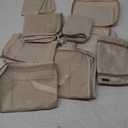 8 Set Packing Cubes for Travel, Birthday Gifts for Women Mom Her, Cruise Ship Essentials Accessories for Beach Vacation, Suitcase Organizer Bags for Luggage with Hanging Toiletry & Shoe Bagm Dutch Cream