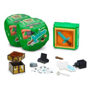 MGA's Miniverse Make It Mini Minecraft (2 Pack)- Crafting, Mining, Pixel, Tools, Animals, Blind Packaging, DIY, NOT Edible, Collectors, Gifts, 8+
