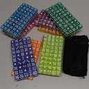 500 Pieces Colored Dice Set 12mm 6 Sided Bulk Dice with 5 Pieces Drawstring Pouches Mini Dice Bulk for Board Dices Game Classroom Teaching Math Learning, 10 Color(Classic Color)