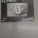 Friendship Wooden Photo Frame For 4" x 6" Picture - Friends Forever - Black Minimalism Tabletop Picture Frame Decor For Home Office Table Shelf - Friendship Gifts For Besties Friends Coworkers - A04