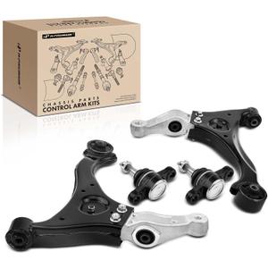 A-Premium Set of 4, Front Lower Control Arm, Lower Ball Joint, Compatible with Hyundai Sonata 2006 2007 2008 2009 2010