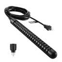 240V 3000W Titanium Immersion Bathtub and Swimming Pool Water Heater,Fully Submersible Portable Electric Heater,30 Galons Bathtub Heater,Seawater Aquaculture,NEMA 6-15P Plug,100% Waterproof