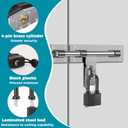 4 x 4 Packs Waterproof Padlocks with Keys for Outdoor use, Covered Heavy Duty Laminated Steel Lock, 1-9/16 Inch. Wide, Long Shackle Padlock for Storage Unit, Sheds, Garages and Fence(4 Pack)