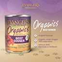 Evanger's Organics Beef Dinner for Dogs 12 Count, 12.5 oz Each Qualified Organic, Grain Free, GMO Free Nutrient-Dense Recipe with Organic Vegetables Wet Dog Food (EXP 06/30/29)