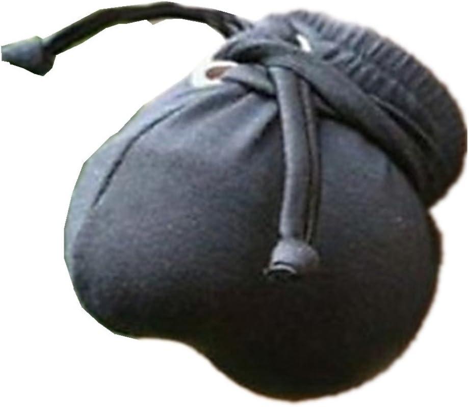 2 x U-Shark Men's Compact Bag Style G-strings & Thongs/Ultra Bulge Bikini Pouch (Black)