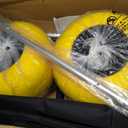 Never Flat Heavy Duty Beach Wagon – 13" Solid TPU Wheels, 352 lbs Capacity,Foldable Aluminum Wagon Dolly Buggy,Quick Fold,Adjustable Handle,All-Terrain Cart for Sand,Camping, Fishing & Outdoor,Yellow